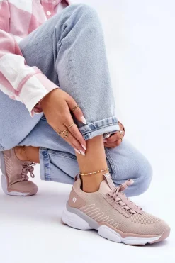 Damskie Wsuwane Buty Sportowe Memory Foam System Big Star LL274A141 Nude