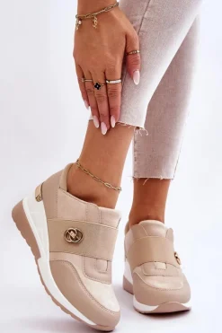 Damskie Wsuwane Buty Sportowe Beżowe Jonas