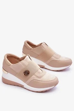 Damskie Wsuwane Buty Sportowe Beżowe Jonas