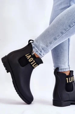 Damskie Wsuwane Kalosze Czarne Joline