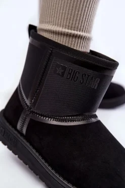 Damskie Wsuwane Śniegowce Big Star KK274614 Czarne