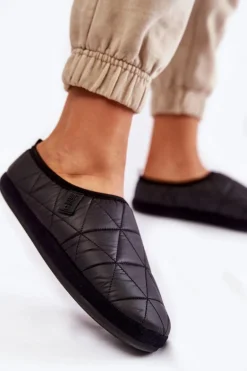 Damskie Wsuwane Papcie Big Star KK274606 Czarne