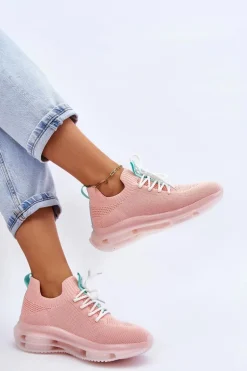 Damskie Wsuwane Skarpetkowe Buty GOE JJ2N4081 Jasnoróżowe