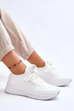 Damskie Wsuwane Sneakersy Cross Jeans LL2R4031C Białe