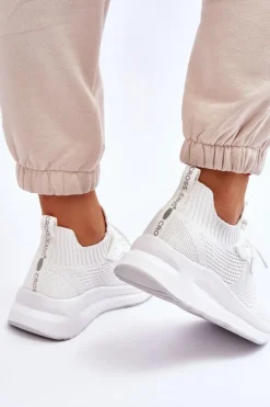 Damskie Wsuwane Sneakersy Cross Jeans LL2R4031C Białe