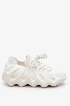 Damskie Wsuwane Sneakersy Białe Myles