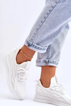 Damskie Wsuwane Sneakersy Big Star LL274712 Białe