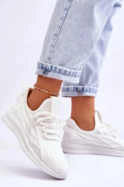 Damskie Wsuwane Sneakersy Big Star LL274712 Białe