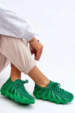 Damskie Wsuwane Sneakersy Zielone Myles