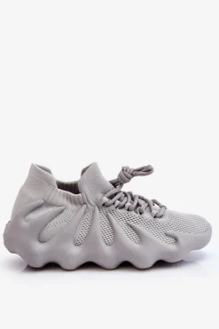 Damskie Wsuwane Sneakersy Szare Myles