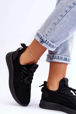 Damskie Wsuwane Sneakersy Big Star LL274711 Czarne