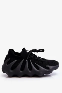 Damskie Wsuwane Sneakersy Czarne Myles