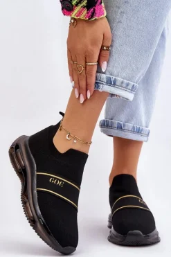 Damskie Wsuwane Sportowe Buty GOE LL2N4032 Czarne