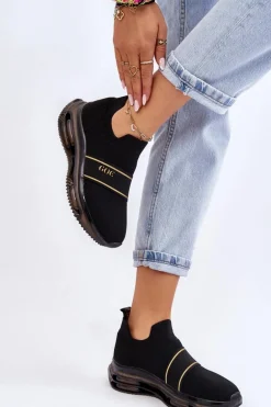 Damskie Wsuwane Sportowe Buty GOE LL2N4032 Czarne