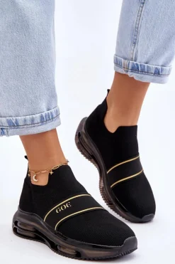 Damskie Wsuwane Sportowe Buty GOE LL2N4032 Czarne