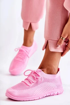 Damskie Wsuwane Sportowe Buty Różowe Sequro