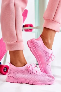 Damskie Wsuwane Sportowe Buty Różowe Sequro