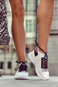 Damskie Wsuwane Sportowe Buty Sneakersy Białe Klayra