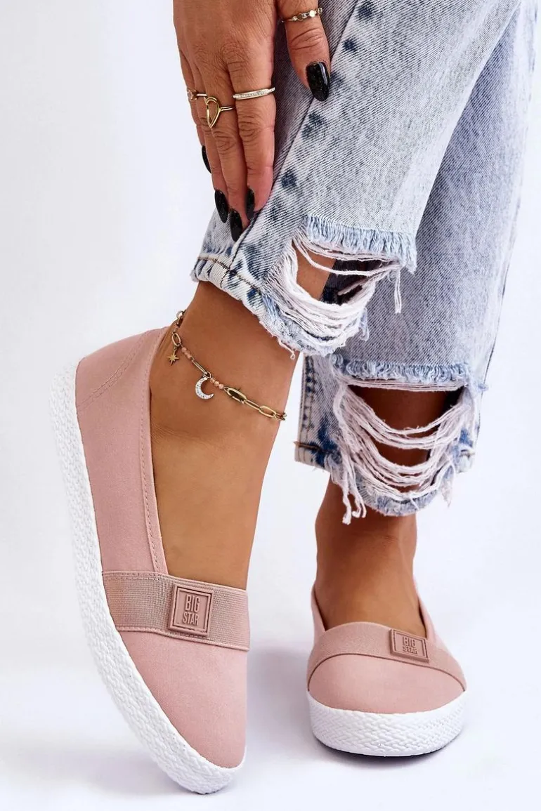 Damskie Wsuwane Tenisówki Big Star LL274202 Nude