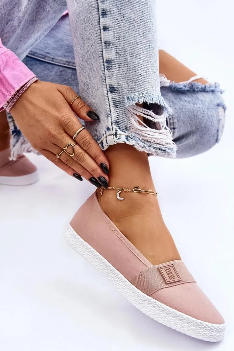 Damskie Wsuwane Tenisówki Big Star LL274202 Nude