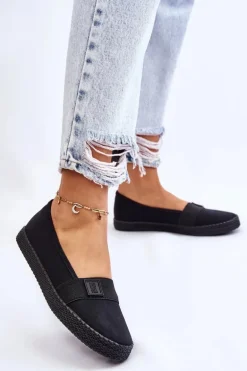 Damskie Wsuwane Tenisówki Big Star LL274200 Czarne