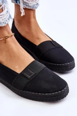 Damskie Wsuwane Tenisówki Big Star LL274200 Czarne