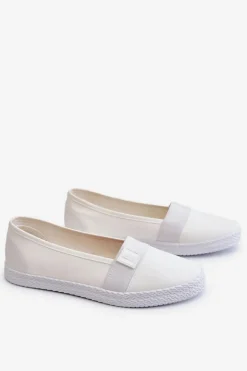 Damskie Wsuwane Tenisówki Big Star LL274201 Białe