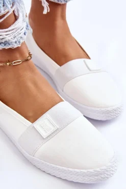 Damskie Wsuwane Tenisówki Big Star LL274201 Białe