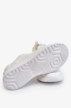 Damskie Wygodne Sneakersy Memory Foam System Big Star LL274415 Białe