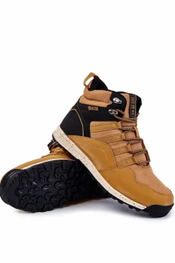 Damskie Wysokie Buty Trekkingowe Big Star KK274609 Camel