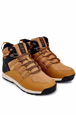 Damskie Wysokie Buty Trekkingowe Big Star KK274609 Camel