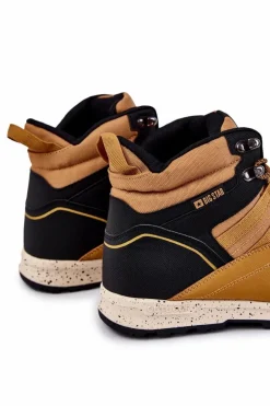 Damskie Wysokie Buty Trekkingowe Big Star KK274609 Camel