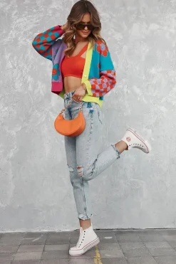 Damskie Wysokie Materiałowe Trampki Na Platformie Big Star LL274185 Białe