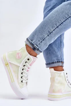 Damskie Wysokie Trampki Big Star LL274177 Multikolor