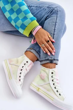 Damskie Wysokie Trampki Big Star LL274177 Multikolor