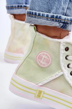 Damskie Wysokie Trampki Big Star LL274177 Multikolor