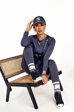 Damskie Wysokie Trampki Big Star DD274330 Czarne