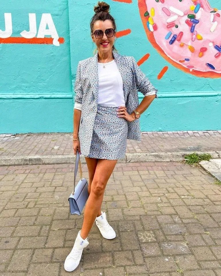 Damskie Wysokie Trampki Big Star FF274579 Białe