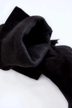 Damskie Zamszowe Kozaki Muszkieterki Lewski 2833 Czarne