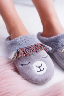 Domowe Damskie Klapki SOXO Lama