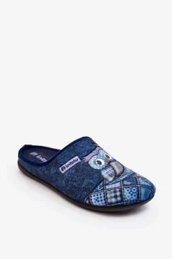 Domowe Klapki Klapki Sowa Inblu GF000018 Granatowe