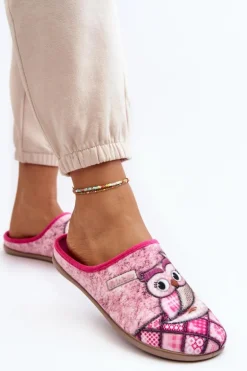 Domowe Klapki Klapki Sowa Inblu GF000018 Różowe