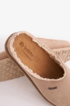 Domowe Ocieplane Klapki Papcie Inblu CS-34-011 Beżowe