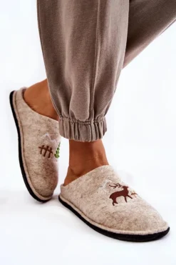 Domowe Papcie Big Star KK276016 Beżowe