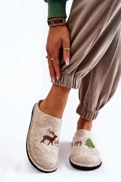 Domowe Papcie Big Star KK276016 Beżowe