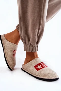 Domowe Papcie Big Star KK276021 Beżowe