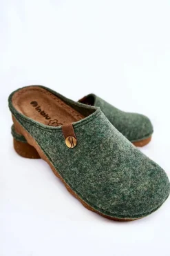 Domowe Papcie Klapki Profilaktyczne Inblu DK-08-007 Zielone