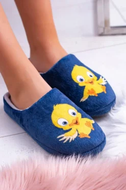 Dreex Damskie Domowe Ciepłe Papcie Klapki Z Ptaszkiem