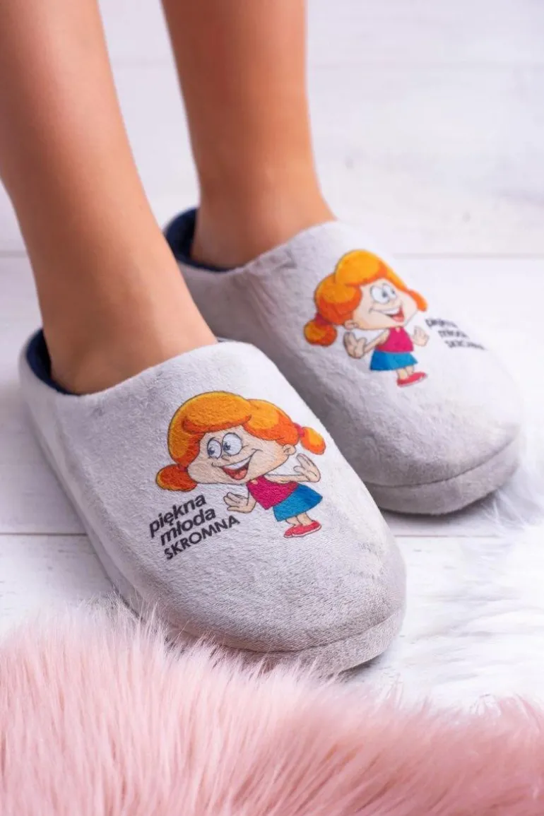 Dreex Pluszowe Damskie Papcie Piękna Młoda Skromna