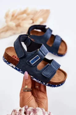 Dziecięce Sandałki Big Star JJ374117 Granatowe